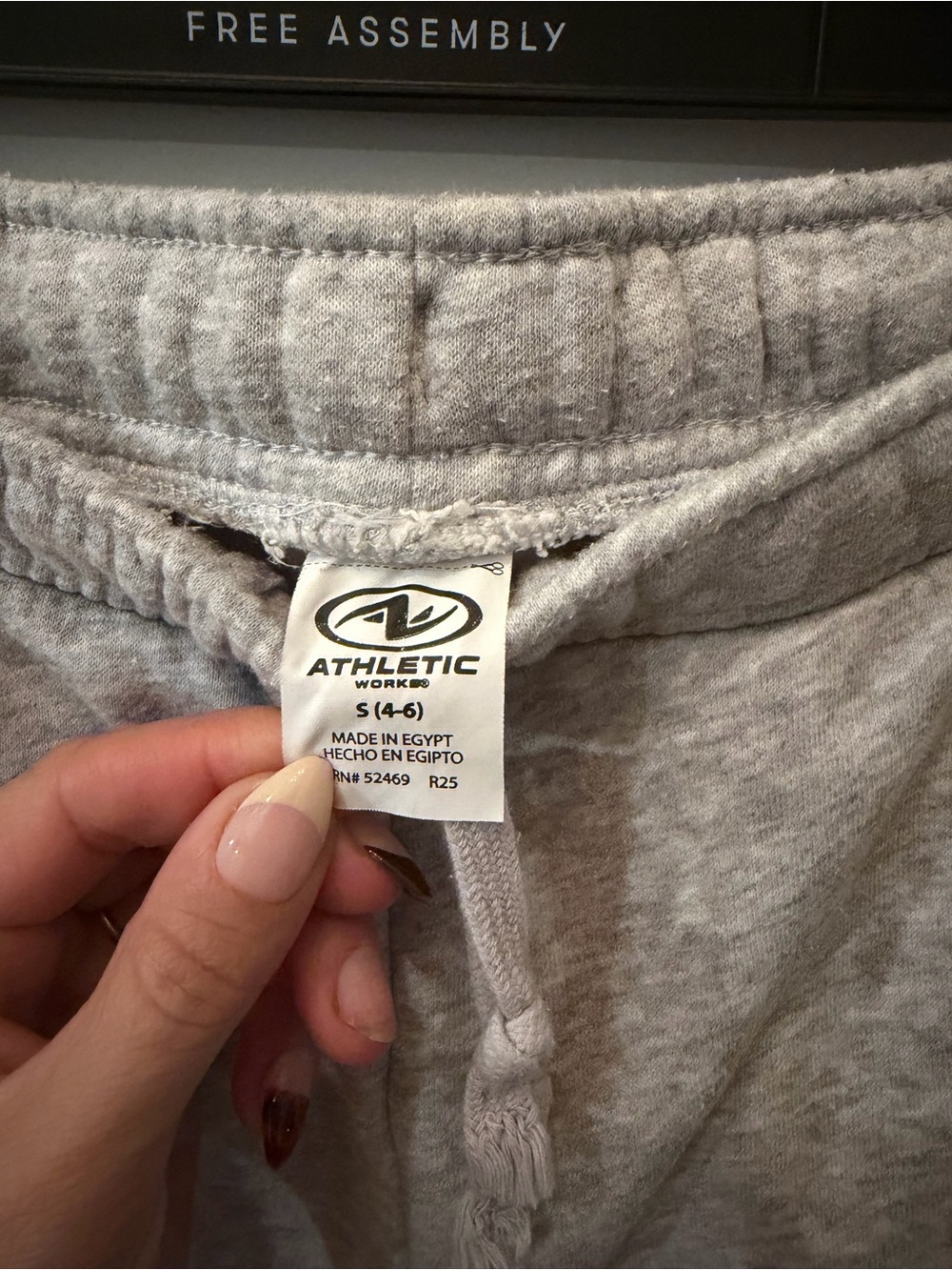 🩶 *SET* Sz M Athletic Works Light Gray Zip-Up Jacket and Sz S Barrel Sweatpants - Picture 8 of 11